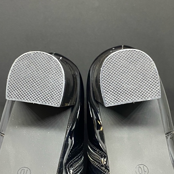 Olivia + Kate Rachel Sleek Black Patent Ankle Boots for Women NWOT Size 10 - Picture 14 of 15